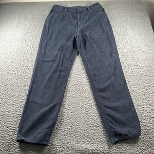 SKU Save Khaki United Corduroy Pants 34 Navy Straight Leg Cotton Casual USA